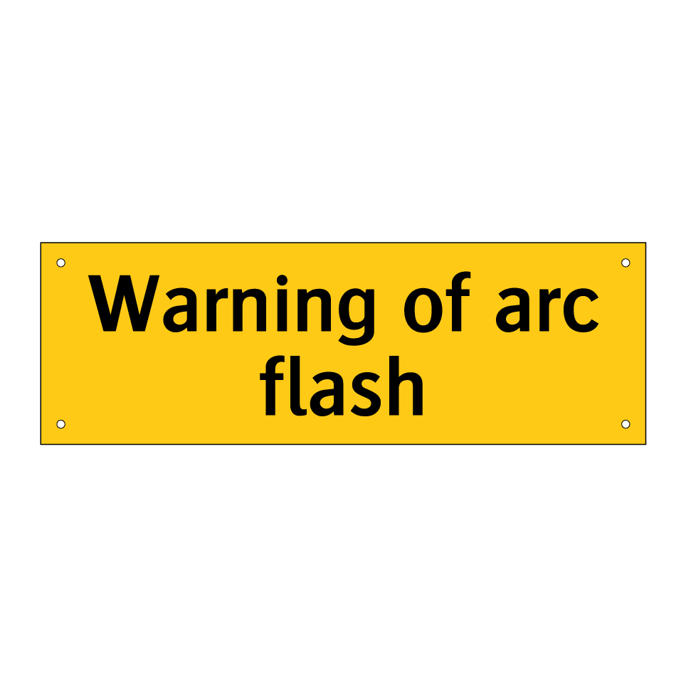 Warning of arc flash