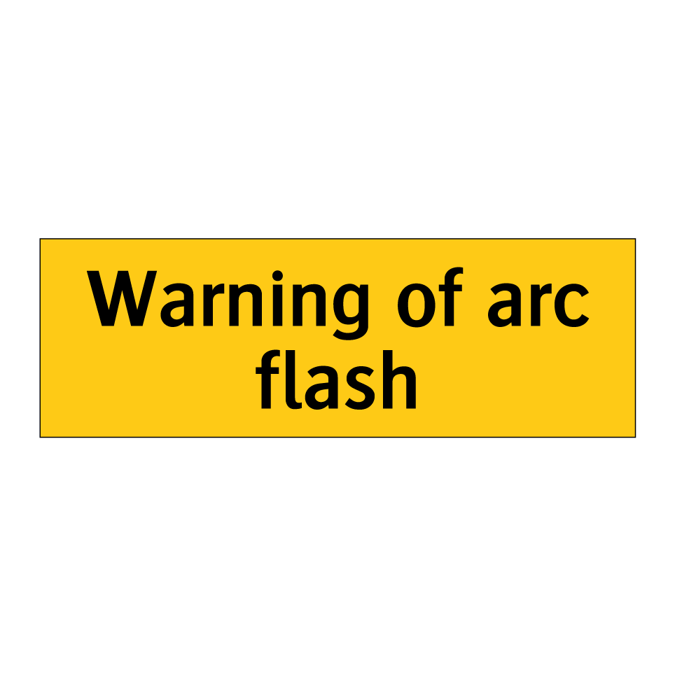 Warning of arc flash