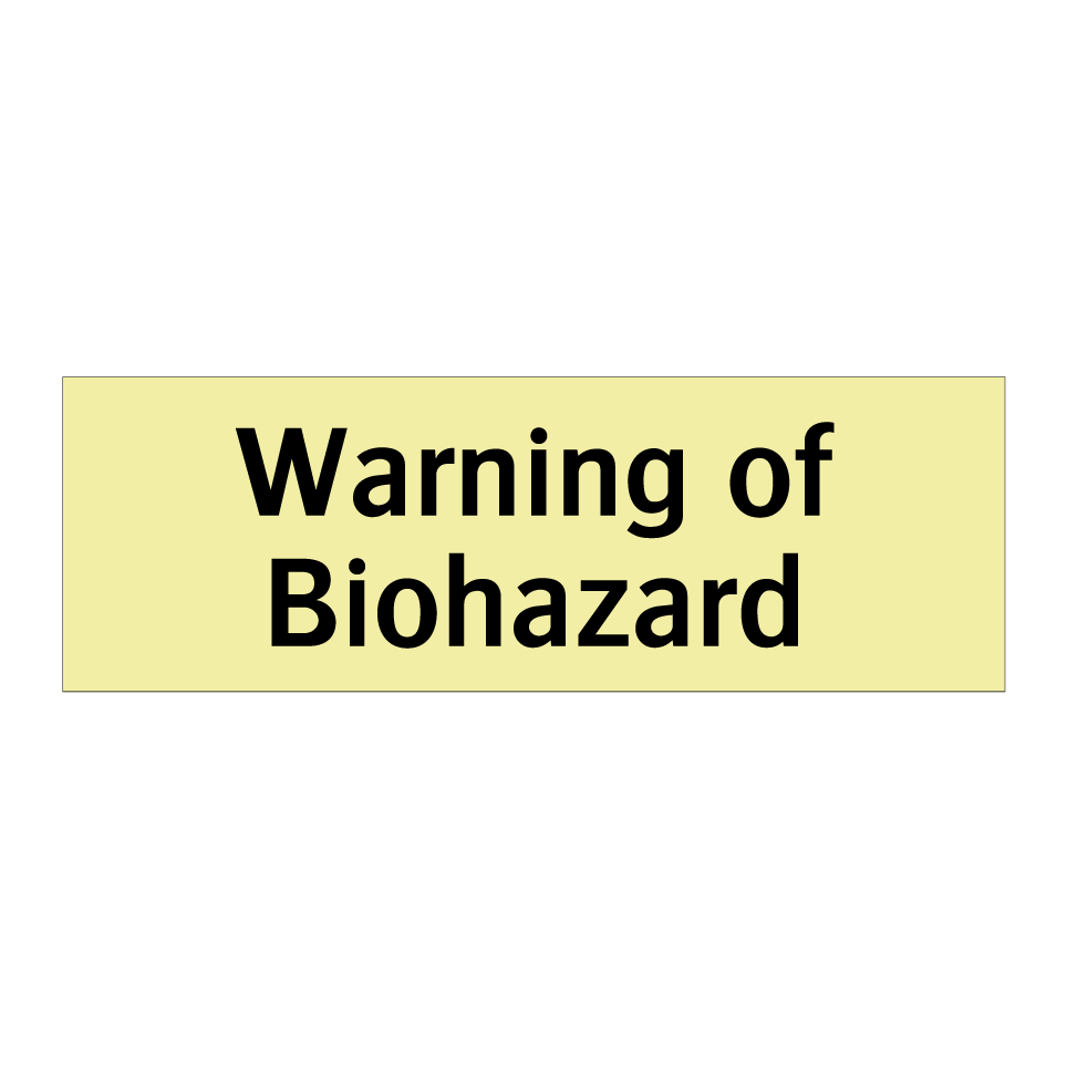 Warning of Biohazard