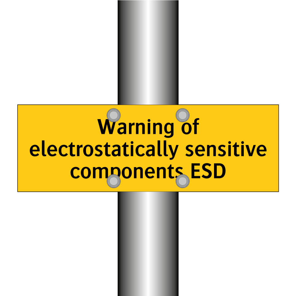 Warning of electrostatically sensitive components ESD