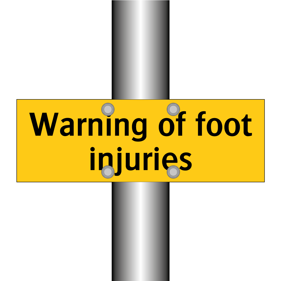 Warning of foot injuries