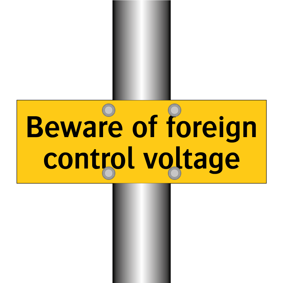 Beware of foreign control voltage