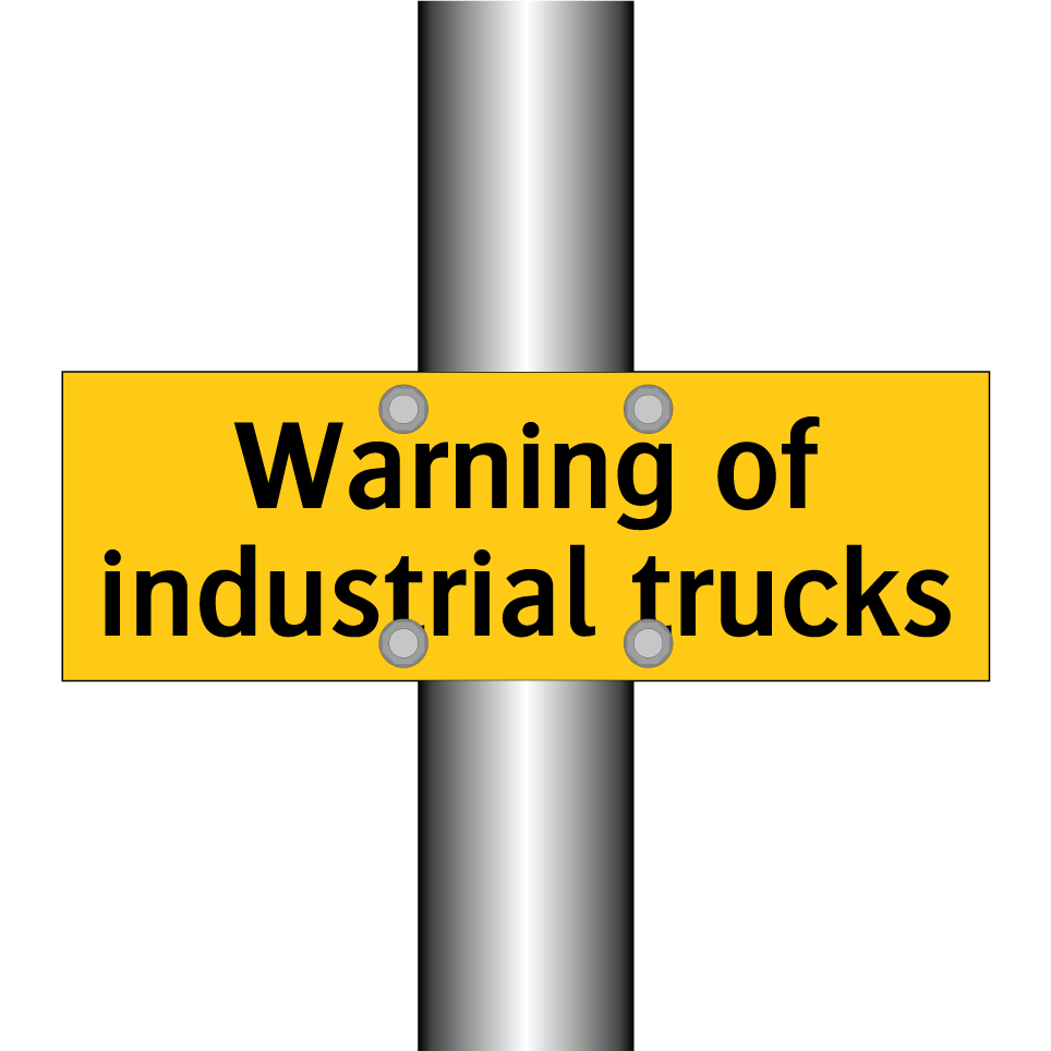 Warning of industrial trucks