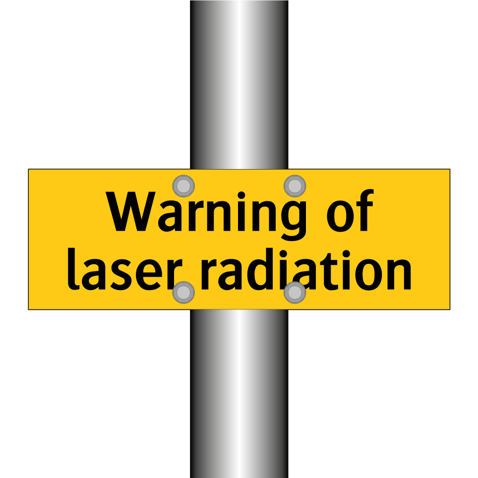 Warning of laser radiation