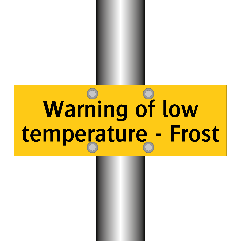 Warning of low temperature - Frost
