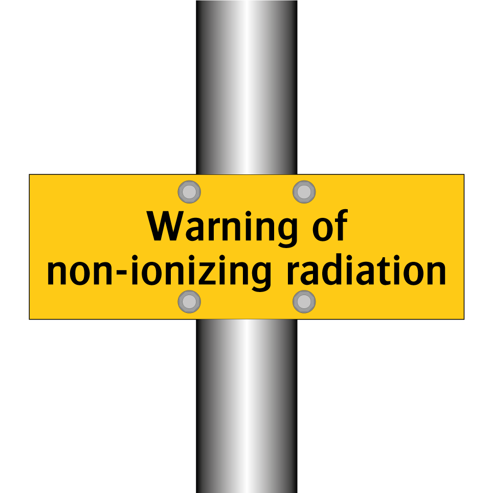 Warning of non-ionizing radiation