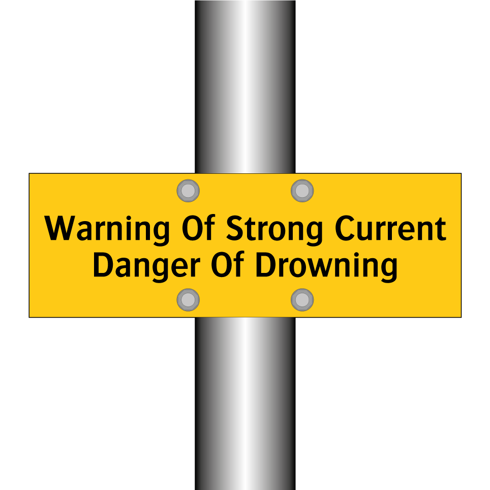 Warning Of Strong Current Danger Of Drowning