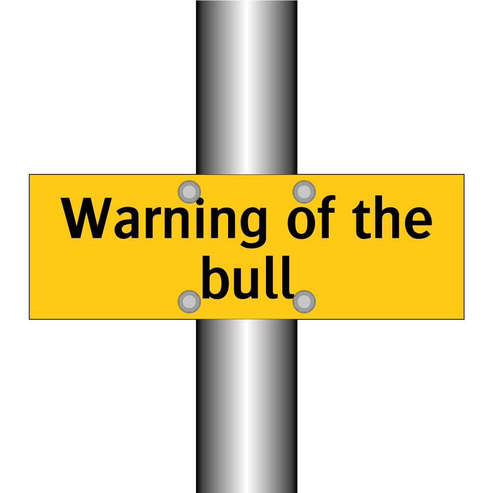 Warning of the bull