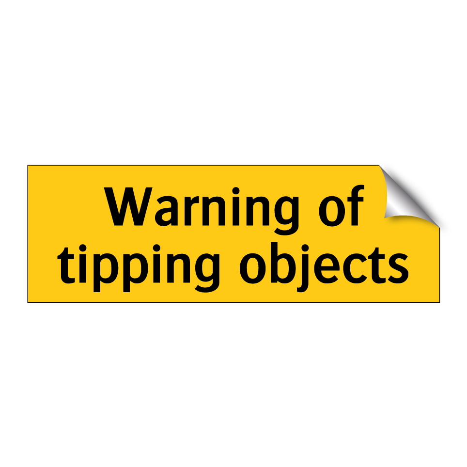 Warning of tipping objects