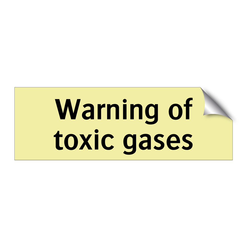 Warning of toxic gases