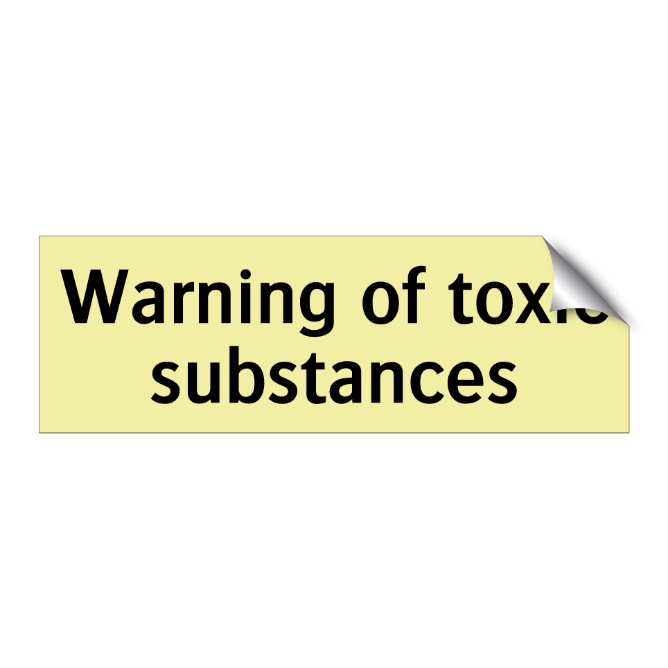 Warning of toxic substances