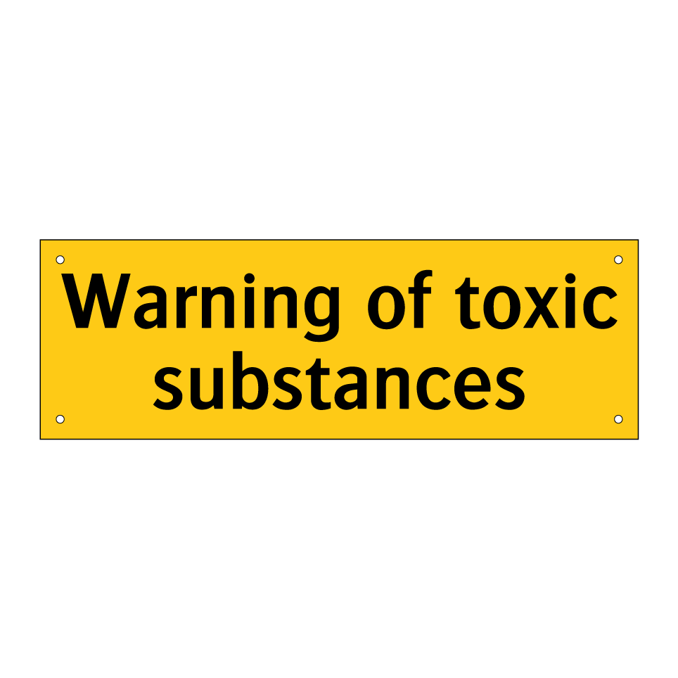 Warning of toxic substances
