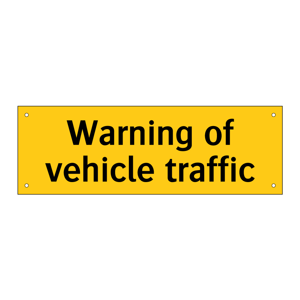 Warning of vehicle traffic