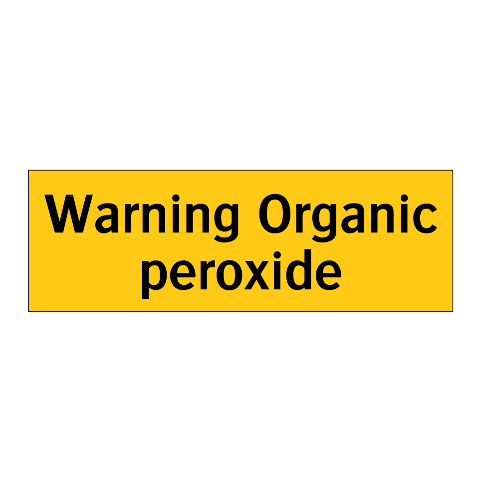 Warning Organic peroxide