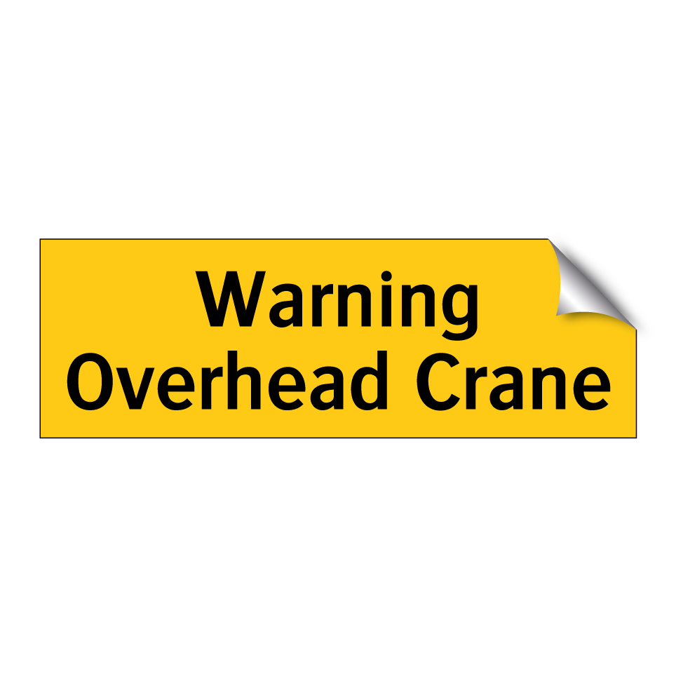 Warning Overhead Crane