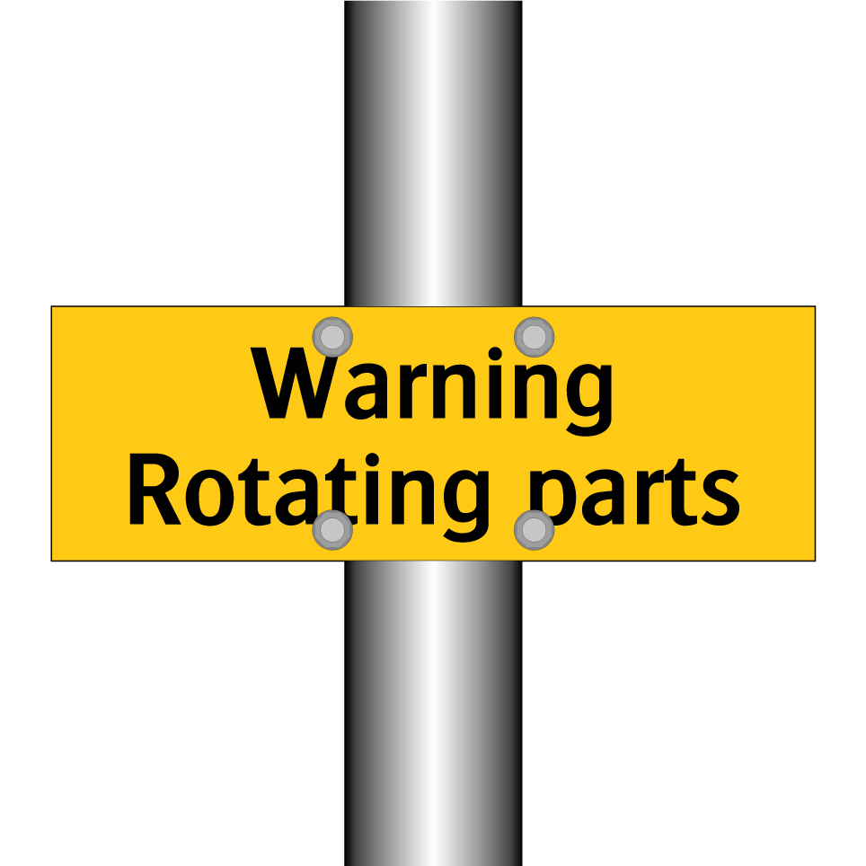Warning Rotating parts