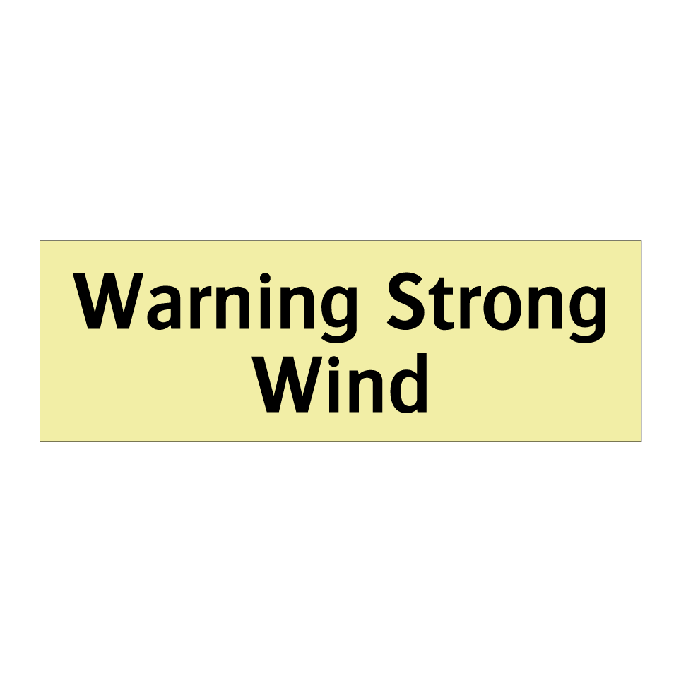 Warning Strong Wind