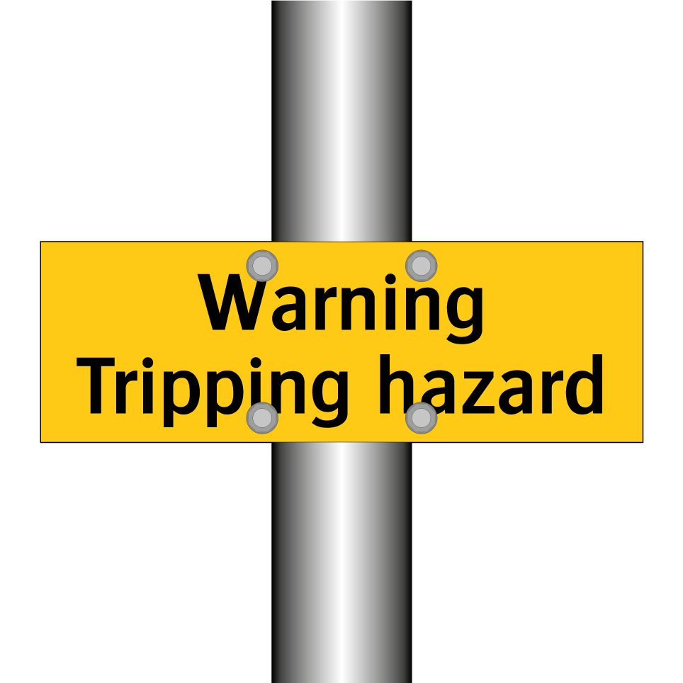 Warning Tripping hazard