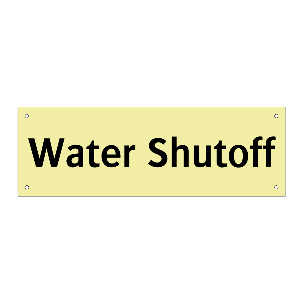 Water Shutoff