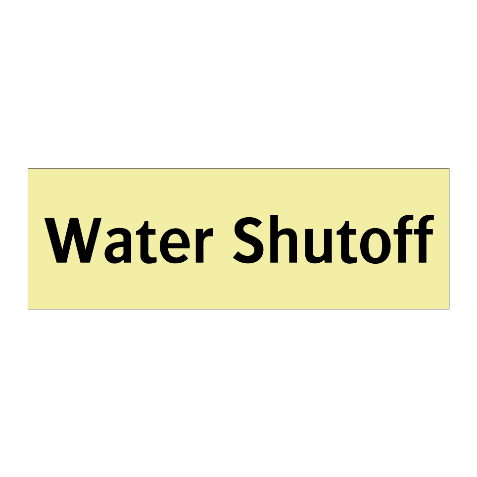 Water Shutoff
