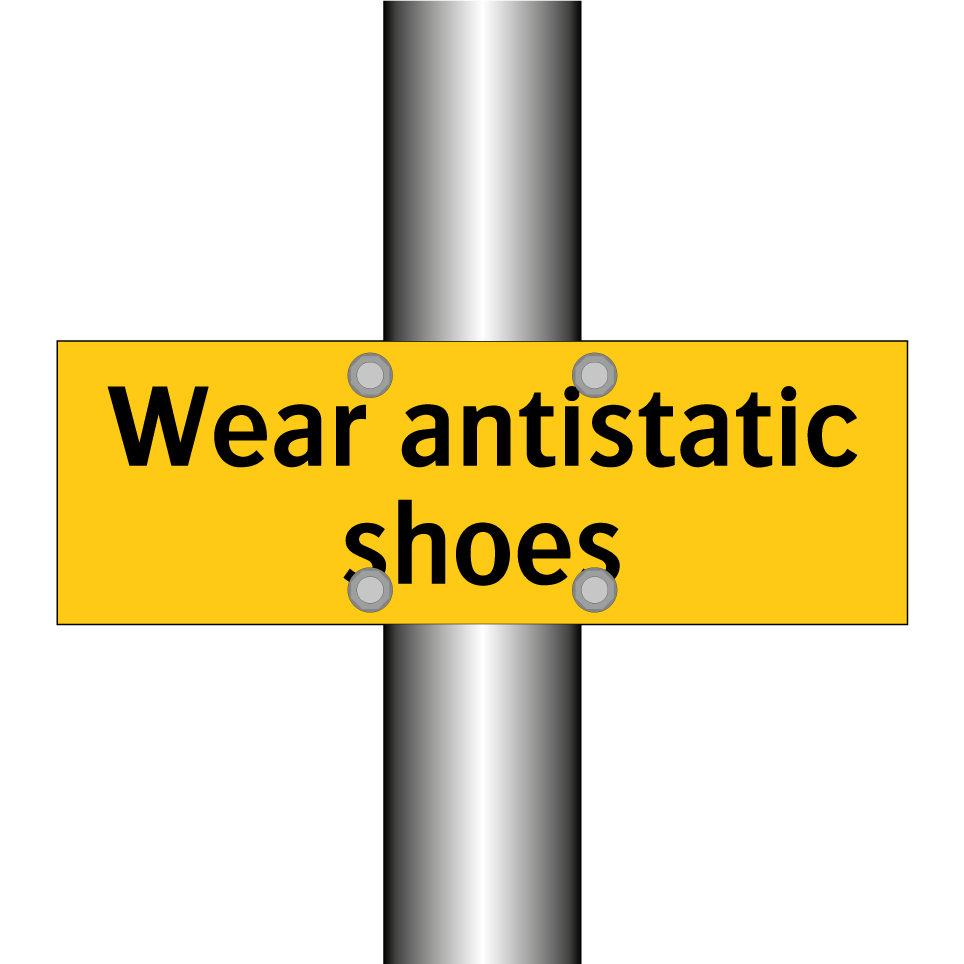 Wear antistatic shoes