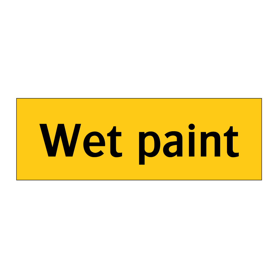 Wet paint