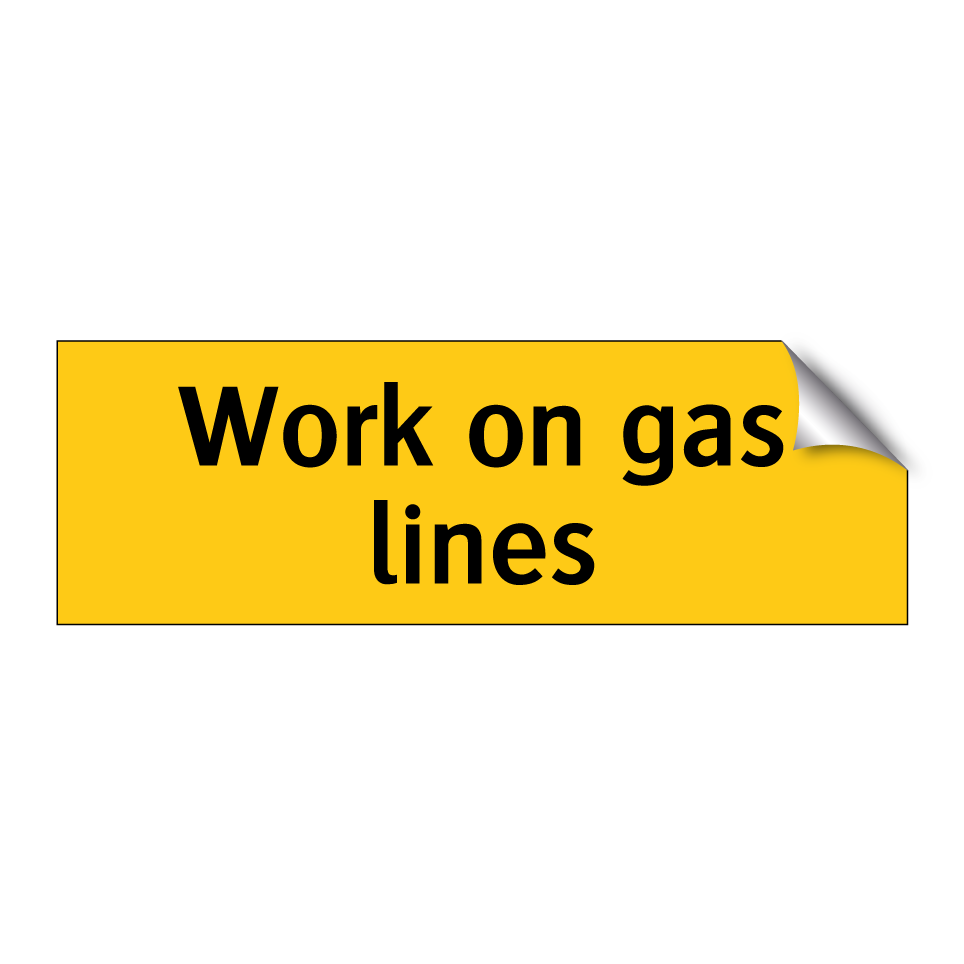 Work on gas lines
