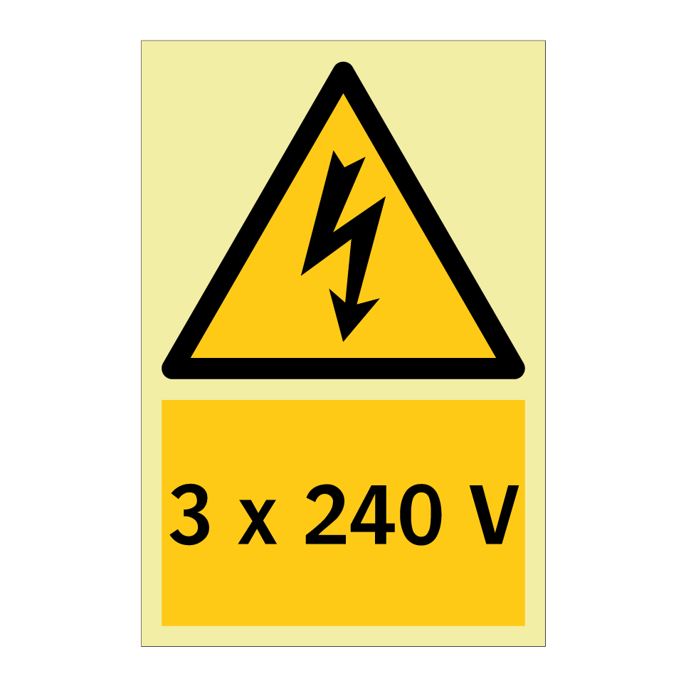 3 x 240 V