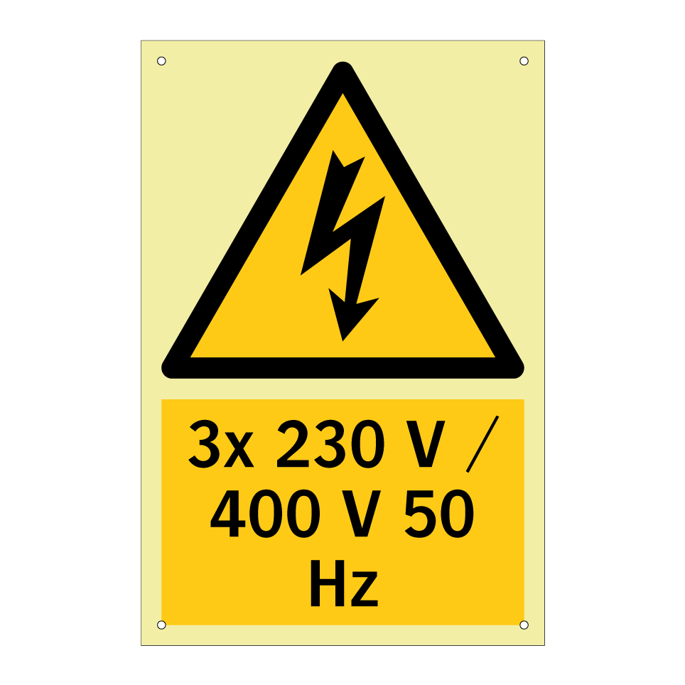 3x 230 V / 400 V 50 Hz