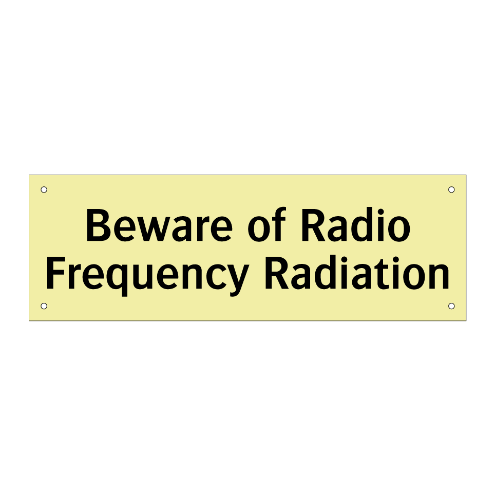 Beware of Radio Frequency Radiation