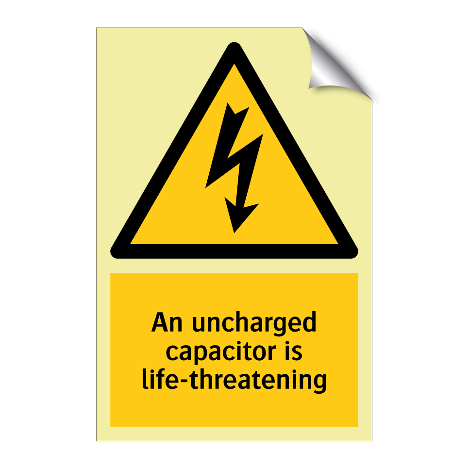 An uncharged capacitor is life-threatening