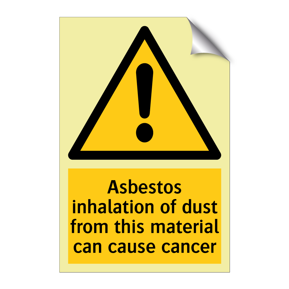 Asbestos inhalation of dust from this material can cause cancer