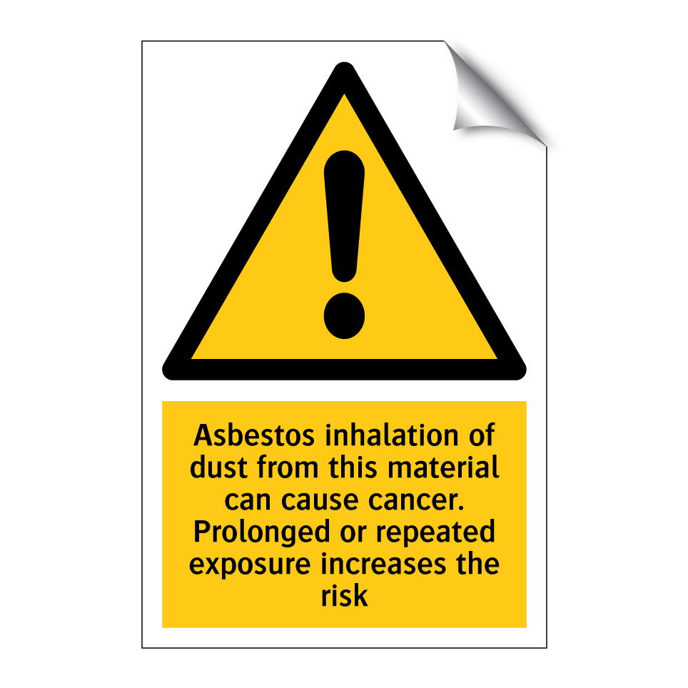 Asbestos inhalation of dust from this material can cause cancer. Prolonged or repeated exposure increases the risk