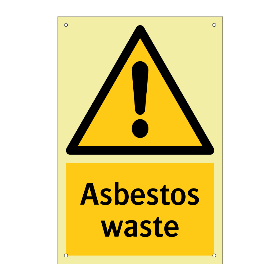 Asbestos waste