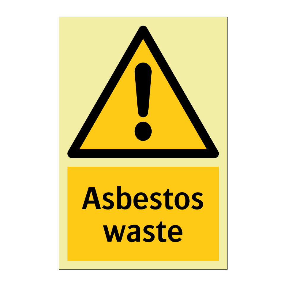 Asbestos waste