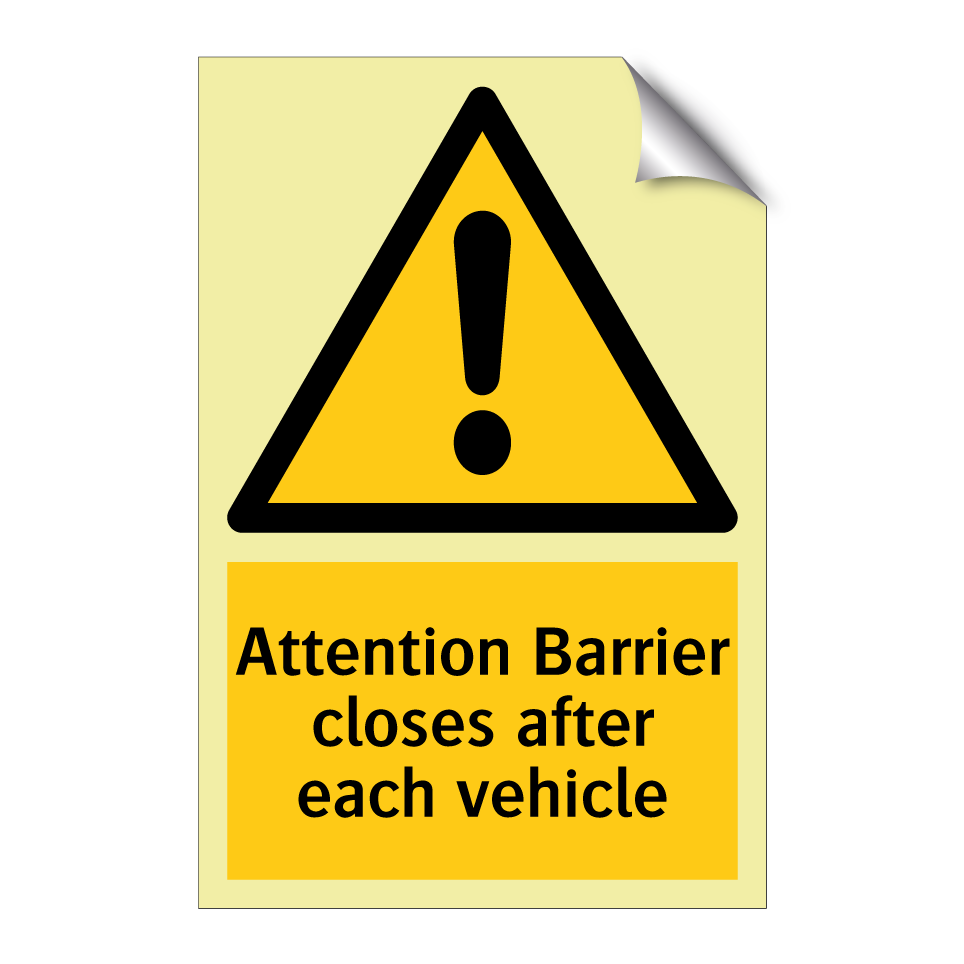 Attention Barrier closes after each vehicle