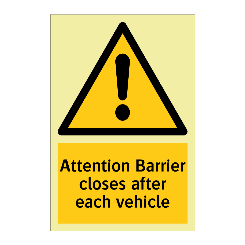 Attention Barrier closes after each vehicle