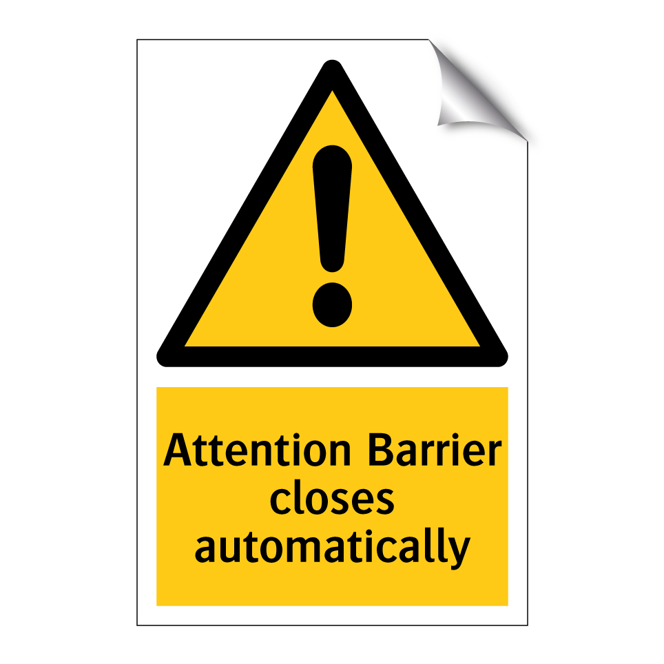 Attention Barrier closes automatically