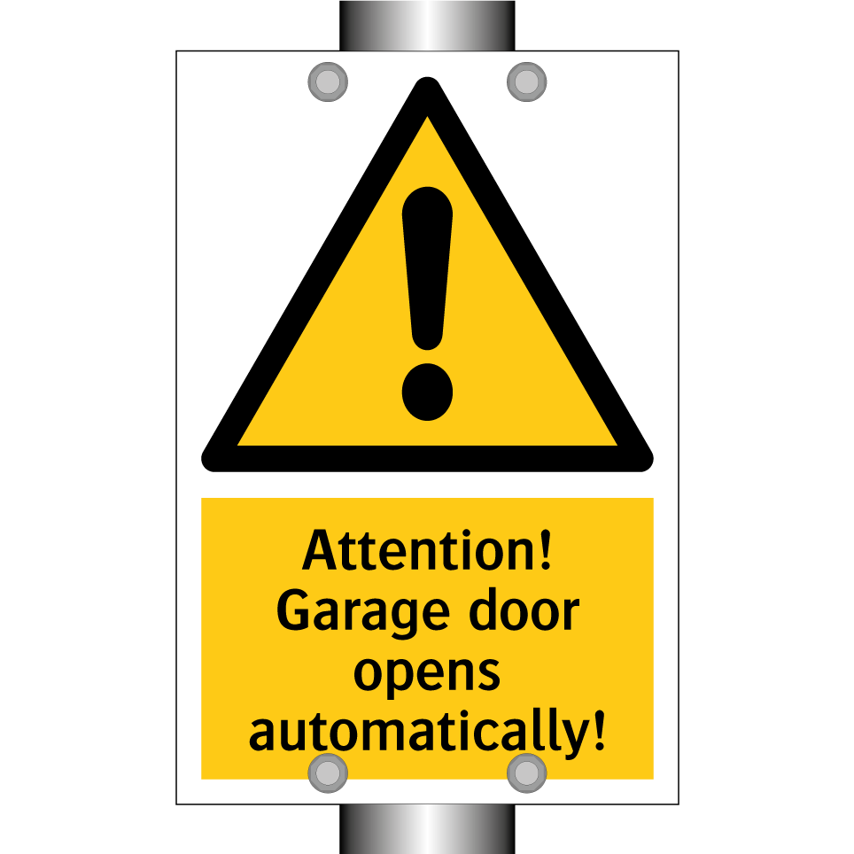 Attention! Garage door opens automatically!