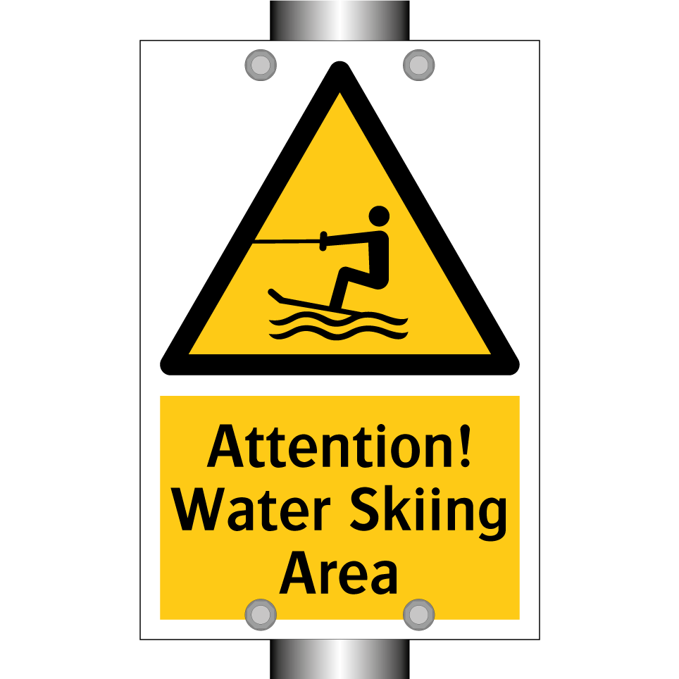 Attention! Water Skiing Area