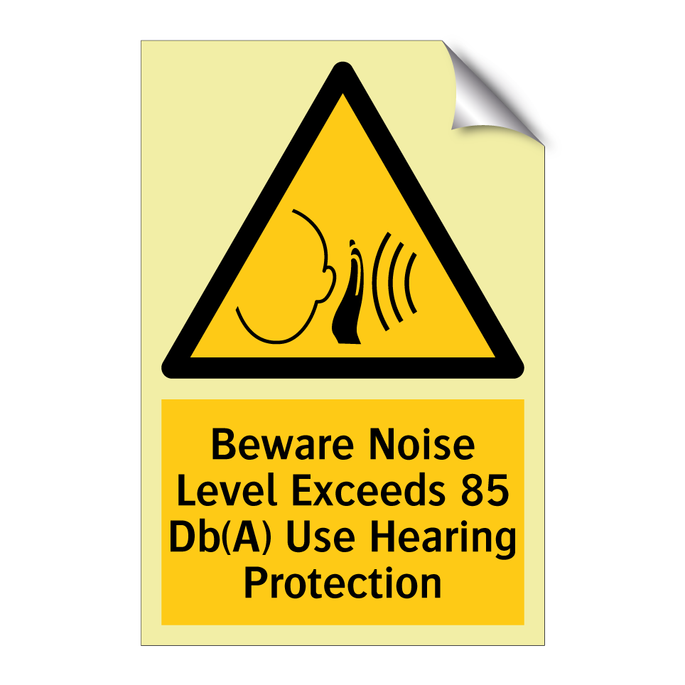Beware Noise Level Exceeds 85 Db(A) Use Hearing Protection
