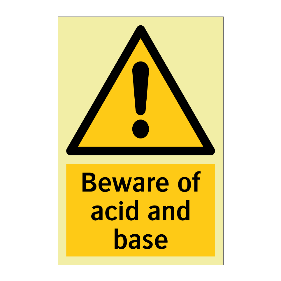 Beware of acid and base