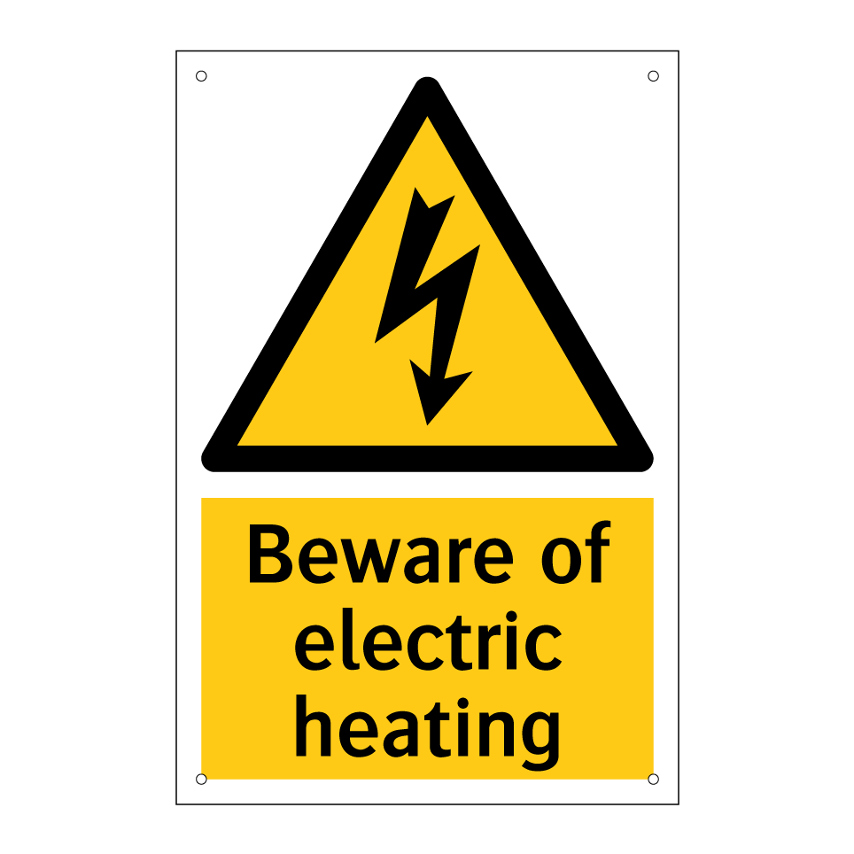 Beware of electric heating