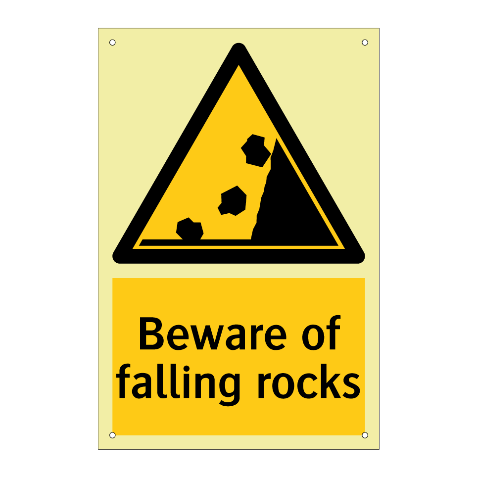 Beware of falling rocks