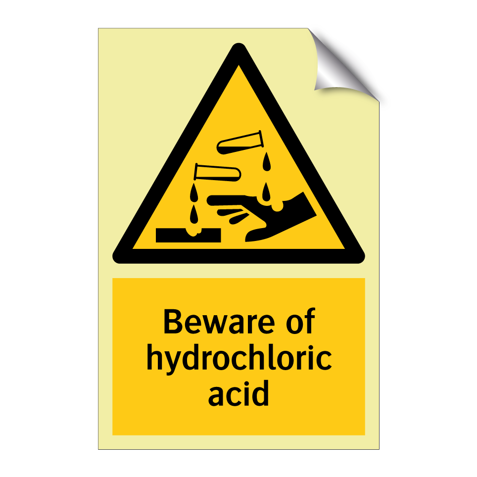 Beware of hydrochloric acid