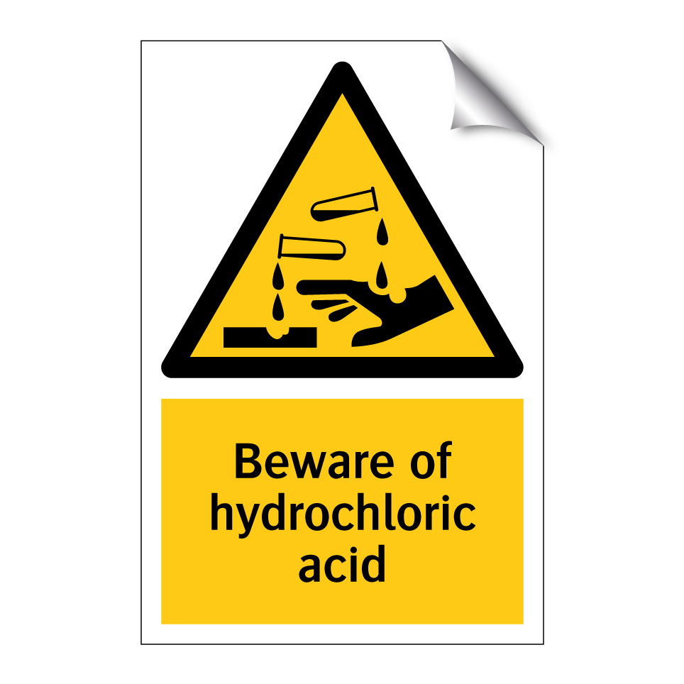 Beware of hydrochloric acid