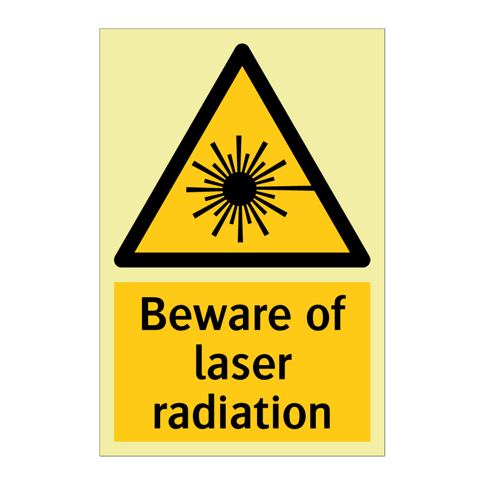 Beware of laser radiation