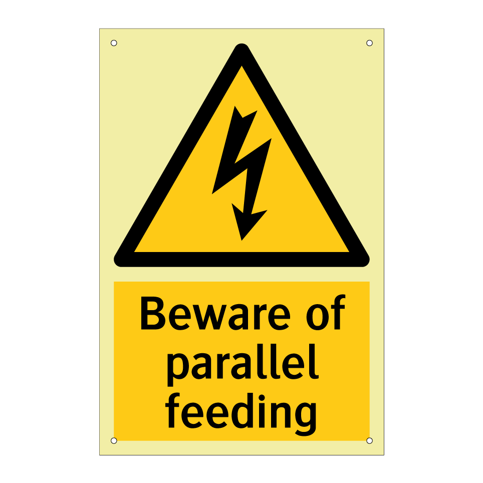 Beware of parallel feeding