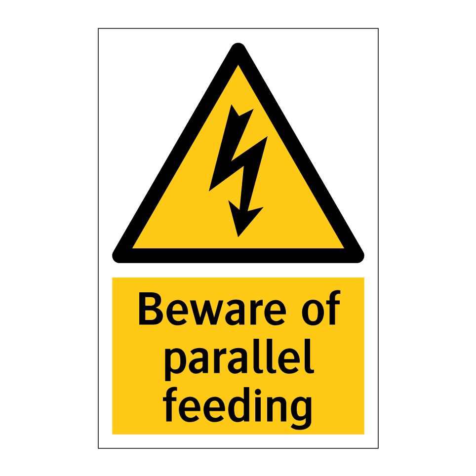Beware of parallel feeding
