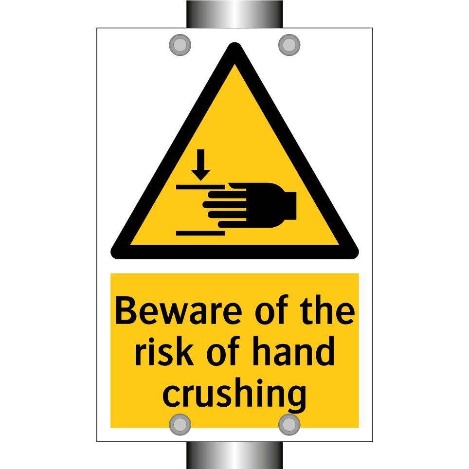 Beware of the risk of hand crushing